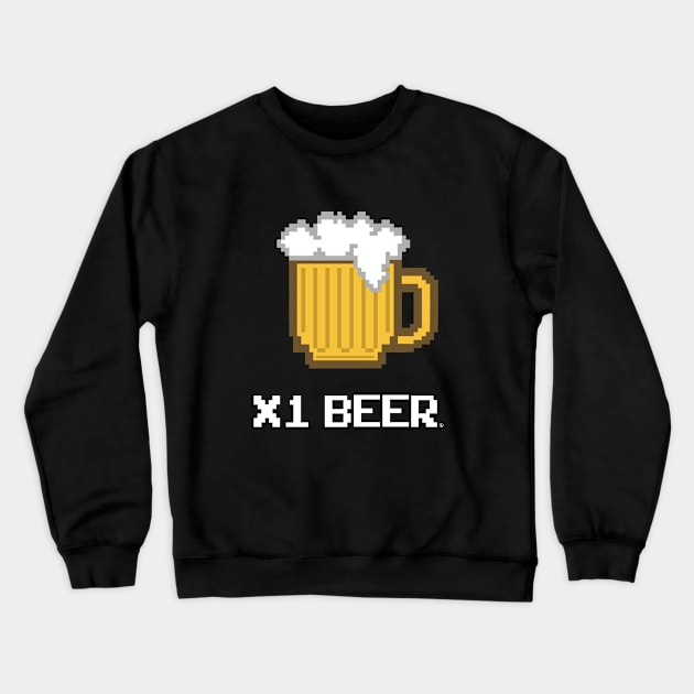 X1 BEER Crewneck Sweatshirt by FernandoSala